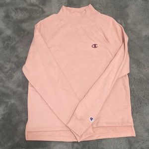 Mauve pink Champion turtleneck sweater